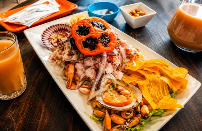 gastronomia en Playa Pimentel